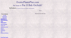 Desktop Screenshot of exoticplantsplus.com